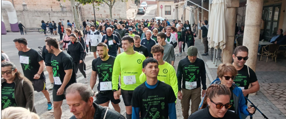 Más de 300 personas arropan en Mondéjar a las víctimas del terrorismo en la II Marcha Virgen del Pilar Guardia Civil